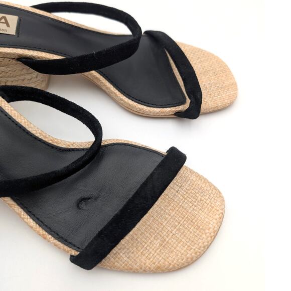 MIA Isabeli Espadrille Slide Sandal Women's Black/Beige Size US7.5 EU38 - Picture 10 of 12